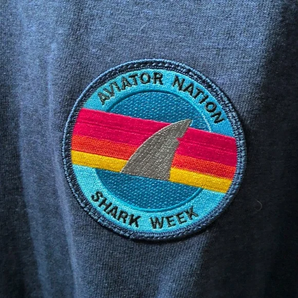 ✨ Rare Aviator Nation X Discovery Channel Shark Week Crew Neck Size Large